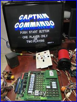 Captain Commando Cps Pcb Arcade Video Game Circuit Board Tested Working