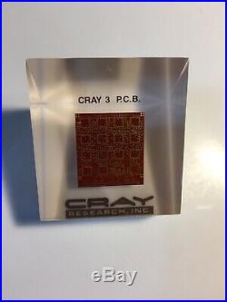 Cray Research Cray 3 P. C. B. Paperweight Printed Circuit Board Lucite