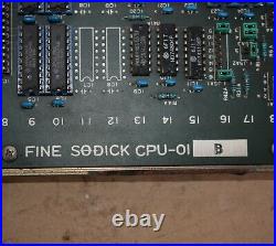 FINE SODICK CPU-01 ET710122-2 CIRCUIT BOARD PCB from SODICK EDM 275 MACHINE