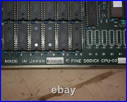FINE SODICK CPU-02 W09020 CIRCUIT BOARD PCB from SODICK EDM 275 MACHINE