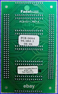 Fadal Engineering 1610-1 Cpu Software Module, Pcb-0211 Circuit Board, Pcb-0094