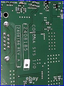 GE Corona Sys I/O PCB Circuit Board Part PWA 2408185 Rev 5 / PWB 2408186 Rev A