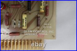 Glen Control B-116 Pcb Circuit Board Rev C