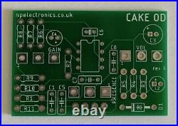 Hot Cake Overdrive PCB circuit board DIY guitar effects FREE UK POSTAGE
