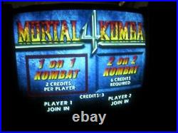 Midway Mortal Kombat 4 arcade game pcb circuit board ver 3 + kick harness jamma