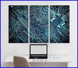 Motherboard printed Circuit board wall art Electronic abstract office home decor