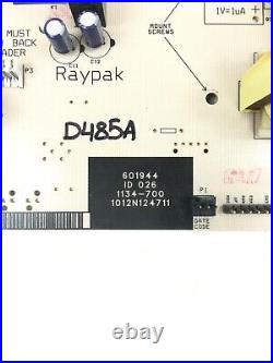 Raypak 601944 Pool/Spa Heater PCB Control Circuit Board 1134-700 refurbish D485A