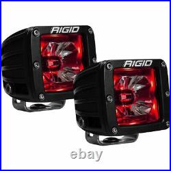 Rigid Radiance Pod Red 20202 & Fog Light Kit & Harness For 2009-2012 Ram 1500