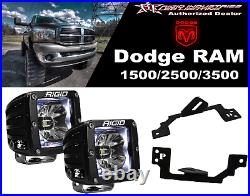 Rigid Radiance Pod White 20200 & Fog Light Kit For 03-09 Ram 2500/3500