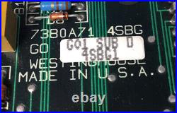 Westinghouse 7380A71G01 4SBG1 PCB Circuit Board 3C-4